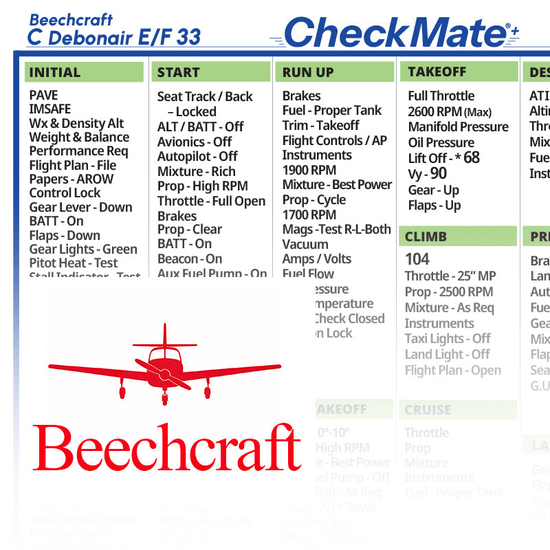 Beechcraft Bonanza C Debonair E/F33