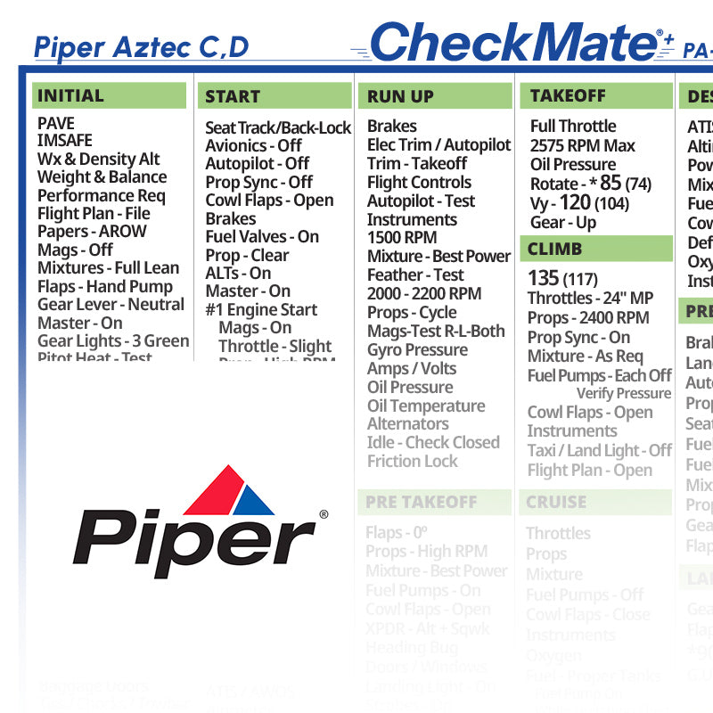 Piper Aztec C D - PA-23-250