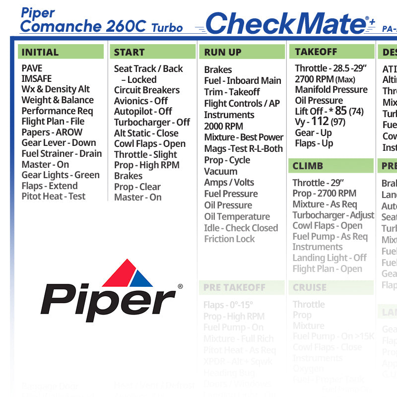 Piper Comanche 260 C Turbo - PA-24-260C