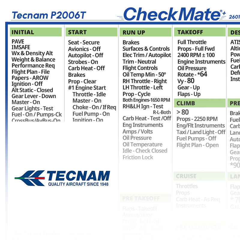 Tecnam P2006T  (With 2601 MGTOW)